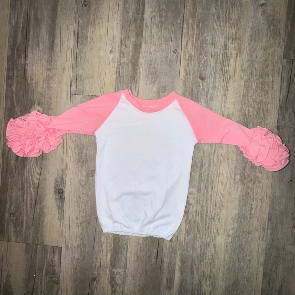 ☀️6/$20☀️Baby Ruffle Sleeve Nightgown